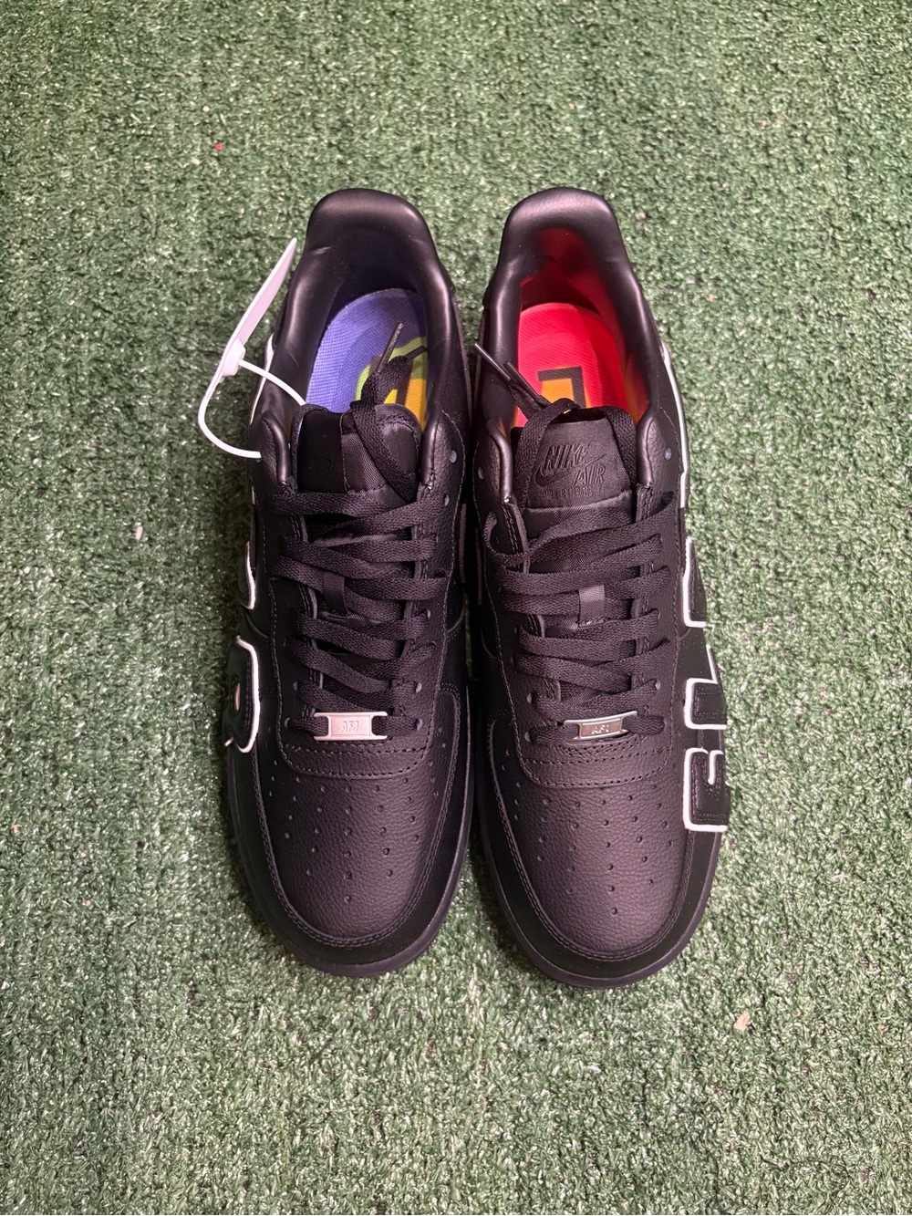 BLACK CPFM AIR FORCE ONES SIZE 12